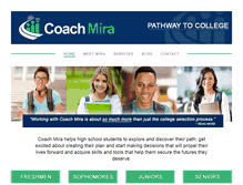 Tablet Screenshot of coachmira.com